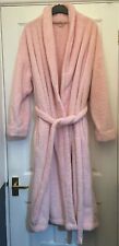 Pink fluffy women's long dressing gown size XL