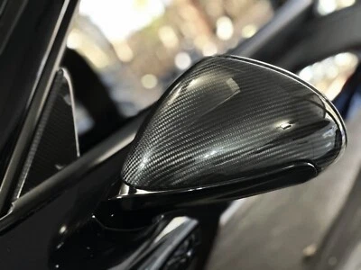 Espejos retrovisores de repuesto de fibra de carbono para Porsche 981 Cayman Boxster 991 2012-2016 Foto 1 de 4