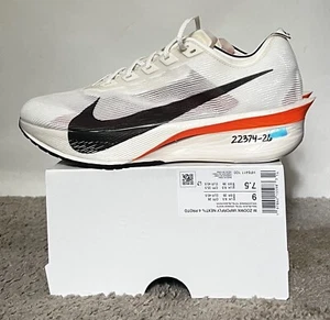 Size 9W- Nike Vaporfly Next% 4 Proto Sail/Black Orange White NBY HF6411-100 - Picture 1 of 7