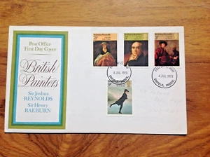 British Painters 1973 First Day Cover Enfield Pmk . Free UK P&P - Picture 1 of 3