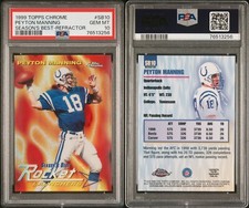 PSA 10 1999 Topps Chrome Season's Best Refractors #SB10 Peyton Manning POP8
