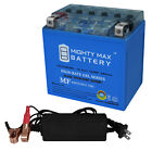 Mighty Max YTX14-BSGEL Replaces Moto Guzzi 750 V7 Racer 13-20 + 12V 2Amp Charger