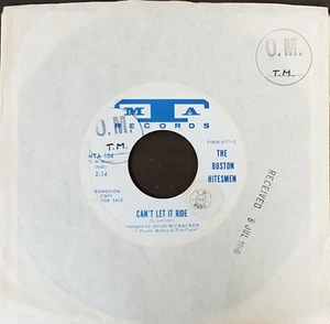 The Boston Hitesmen - Can't Let It Ride 7” Promo Single 1966 MTA Records USA - Picture 1 of 4