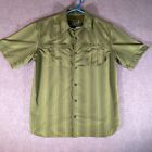 Chemise homme à manches courtes boutonnée pour homme taille moyenne vert UPF50+