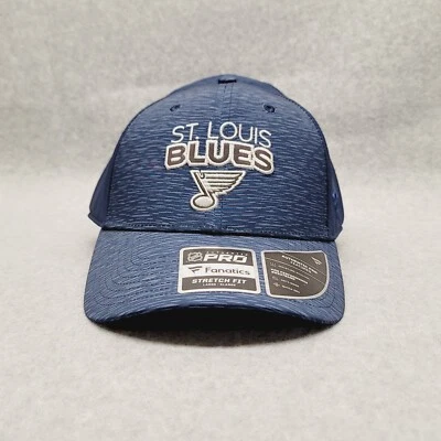 Sombrero para Adulto Fanatics St. Louis Blues Logo Oficial NHL Flexible Ajustable L/XL Azul Foto 1 de 4