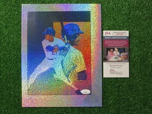 RUBEN SIERRA SIGNED TEXAS RANGERS 8.5x11 Upper Deck SPARKLE CARD PHOTO JSA - Picture 1 of 4