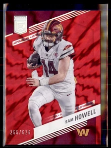 Panini Donruss Elite Red Aspirations 2023 Sam Howell Commanders 87 numerado/62 - Imagen 1 de 2