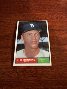 1961 Topps #490 Jim Bunning Salón de la fama. En muy buen estado/excelente (pl) - Imagen 1 de 2