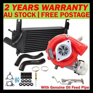 High Flow Turbo+Intercooler&Hoses+Oil Feed Pipe For Nissan Pathfinder R51 2.5L - Bild 1 von 13