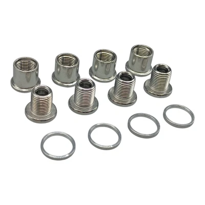 FSA Parafusos de Corrente ALU Longo Conjunto de 4 Peças Corrente de Prata Alumínio Novo - Imagem 1 de 4