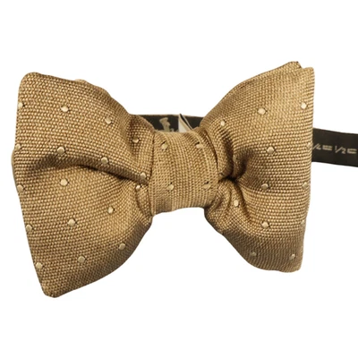 Новый с Ярлыками TOM FORD сплетенный коричневый w тональный горошек предварительно завязанный галстук-бабочка Италия 4 «x 2,75» - Изображение 1 из 3