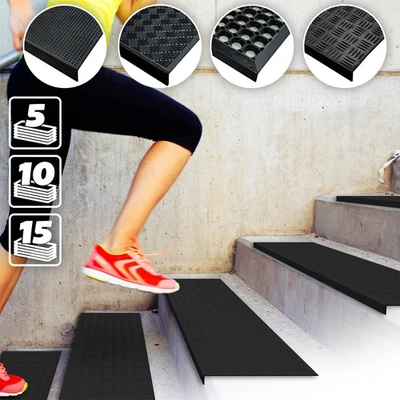 Gummi Stufenmatte Antirutschmatte Treppe Treppenmatte Gummimatte Set rutschfest  - Bild 1 von 4