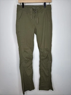 Pantalones de senderismo para mujer prAna Halle, verde pizarra, talla 2, FALTA BOTÓN Foto 1 de 4