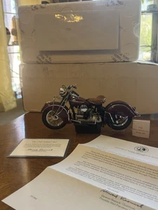 1942 Indian Motorcycle Model 442 Franklin Mint 1:10 Scale Die Cast B11-UL61 - Picture 1 of 11