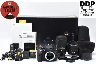 [Top Mint] Nikon D5100 Digital SLR Camera w/ 18-55mm & 55-300mm Lenses Japan - Image 1 of 4