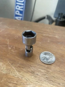 SNAP ON TOOLS TMUS181 USA 9/16" UNIVERSAL SWIVEL SOCKET 1/4" DRIVE 6 PT SAE - Picture 1 of 9