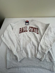 Champion Marke Reverse Weave Sweatshirt Ball State Erwachsene Gr. Lg brandneu Etikett - Bild 1 von 6