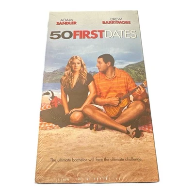 New 50 First Dates (VHS, 2004) Starring Drew Barrymore and Adam Sandler PG 13 - Image 1 of 4