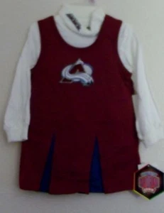 Colorado Avalanche Infant Cheerleader Dress Skirt Outfit Costume 12m 18m 24m NEW - Picture 1 of 1