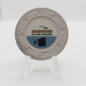 Edgewater Casino Laughlin Nevada 1989 1 $ Chip N3411 - Bild 1 von 3