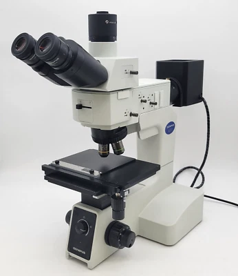 Microscopio Olympus MX51 Metalurgia de inspección de semiconductores con cabezal trinocular Foto 1 de 4