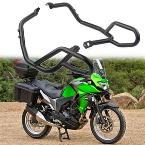 Matte Black Engine Guard Crash Bar Protector For Kawasaki Versys X 300 2017-2021 - Picture 1 of 10