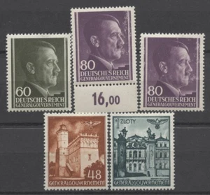 Nº: 129780 - GENERALGOUVERNEMENT (ALEMANIA) - LOTE DE 5 SELLOS ANTIGUOS - MH!! - Imagen 1 de 1
