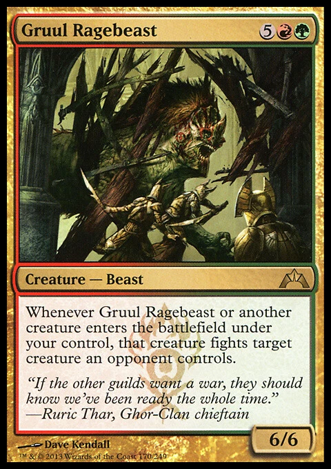 Magic the Gathering MTG Gruul Ragebeast (170) Gatecrash   LP - Image 1 of 1