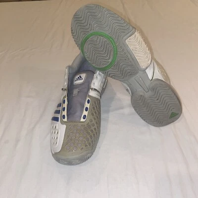 Vintage Rare 2011 ADIDAS BARRICADE TENNIS SHOES MEN'S SIZE 8.5 Grey Sneakers - Image 1 of 4