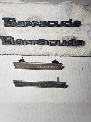 1974 Barracuda Cuda Scripts Emblems - Image 1 of 4