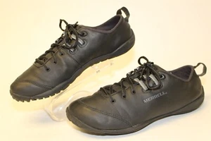 Merrell Barefoot Tough Glove Mens Size 7 40 Black Leather Sneakers Shoes J85505 - Picture 1 of 24