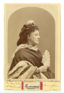 Vintage Kabinettkarte Hermine Küchenmeister-Rudersdorf ukrainischer Komponist Schriftsteller - Bild 1 von 2