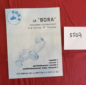 N° 5507 / BORA monoplace correspondant à la formule V Française / prospectus - Bild 1 von 1