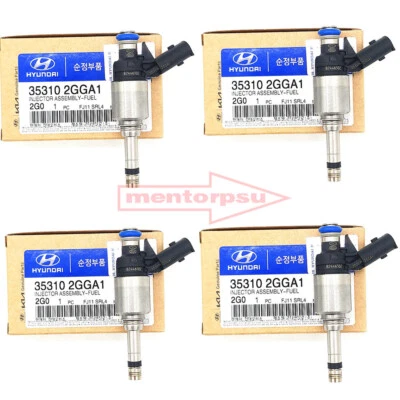 4X Inyector de combustible genuino para Hyundai Tucson Kia Sorento 2,4 L 2018-24 35310-2GGA1 Foto 1 de 4