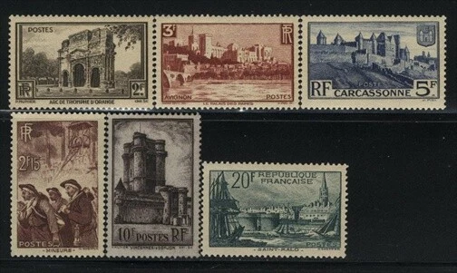 France Sc # 242-47 Hinged  Valued @ $ 37.50  US $$ - Image 1 of 1