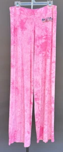 Mujeres Ropa Activa Pantalones L Rosa Cristal Tie Dye Pierna Ancha "Arte de Fitness" Yoga Correr - Imagen 1 de 9