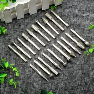 20pcs Rotary Diamond Grinding Burr Wheel Cutting Drill Bits Grinder Rotary Tool - Picture 1 of 10