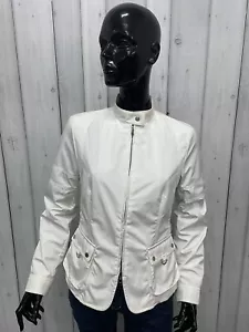 Marella Women's Jacket Size 44 White Mid-Season Jacket - Picture 1 of 12