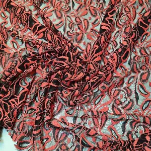 Guipure Lace Dress Fabric Floral Net Crochet Craft Material 58" By The Meter - Picture 1 of 5