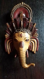 Lord Ganesh Gesichtsmaske Wandbehang - Bild 1 von 6