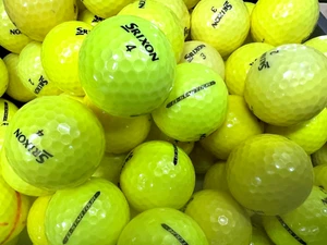 12 Near Mint AAAA Yellow Srixon Q-Star Used Golf Balls - Picture 1 of 2