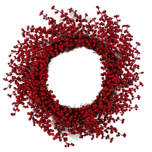 Christmas Red Berry Floristry Wreath 60cm 24 inch Large Luxury - Bild 1 von 4