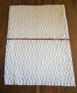 Soierie Lyonnaise - coupons de soie gaufrée et fils d'argent - 42 cm x 28 cm - Imagen 1 de 5