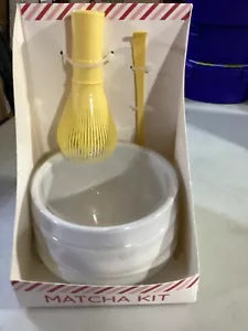 Target Bullseye Matcha Kit Frusta 3 Pezzi Bianco per Appassionato di Tè Nuovo - Foto 1 di 1