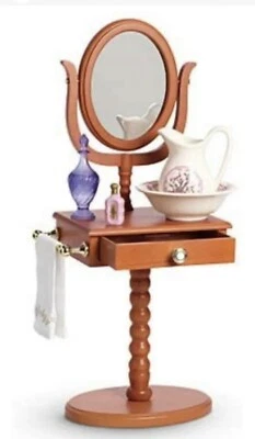 美国女孩娃娃 Marie-GRACE’S VANITY 套装全新已停产 全新带盒 PRISTINE! — 第 1/4 张图片