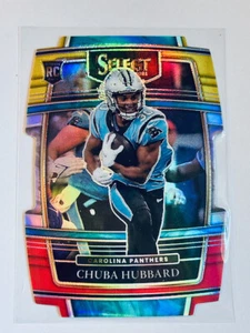 2021 Panini NFL Select DieCut Red Prizm Chuba Hubbard Carolina Panthers RC - Picture 1 of 2