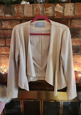 Tart Collections Women M Tan Moto Loose Fitting Jacket - Image 1 of 4