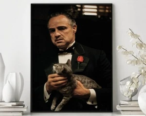 Marlon Brando Godfather Poster Premium Quality Choose your Size - Picture 1 of 4