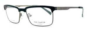 AUTHENTISCH & NEU - TED BAKER - B351 BLK 58/19/155 - BLACK GUN - BRILLE & ETUI - Bild 1 von 2