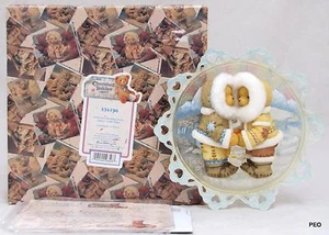 Cherished Teddies Eskimos Holding Stars Collectible Plate Christmas Snow 534196 - Picture 1 of 10
